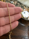 زنجیر طنابی نازک ژوپینگ اصل ۴۵ سانت