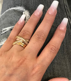 انگشتر نگین ضربدری ژوپینگ اصل