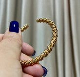 بنگل مدل طنابی ریز طلایی ژوپینگ اصل